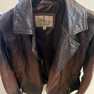 !!NWOT!! Vintage Leather Women’s Jacket - Size Small - Diamond Stitching